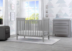 Serta Mid-Century Modern Classic 5-in-1 Convertible Crib Grey (026) Room a1a 0-Mid-Century Modern Classic 5-in-1 Convertible Crib