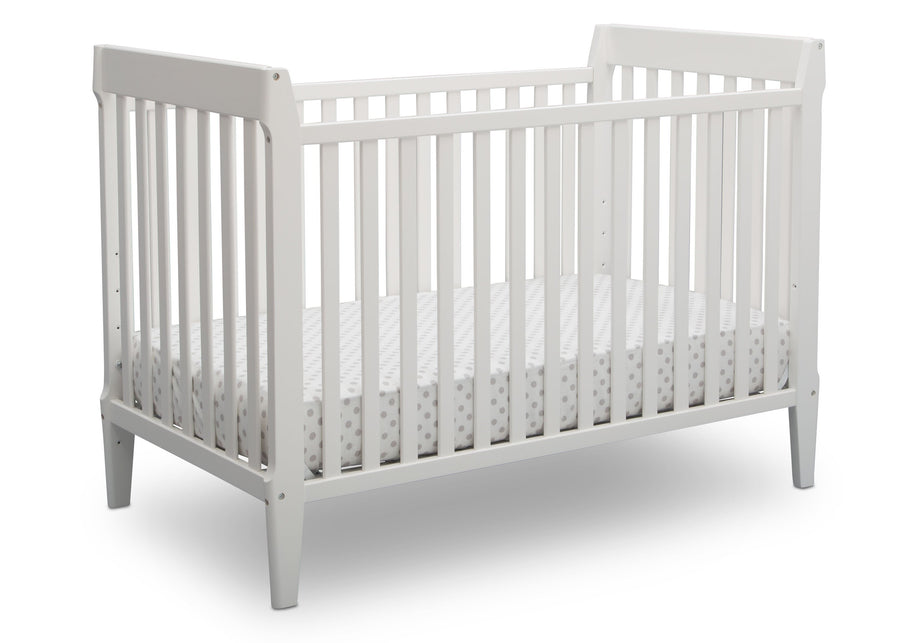 Serta Mid-Century Modern Classic 5-in-1 Convertible Crib Bianca (130) Angle b2b 9-Mid-Century Modern Classic 5-in-1 Convertible Crib