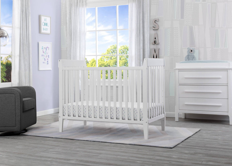 Serta Mid-Century Modern Classic 5-in-1 Convertible Crib Bianca (130) Room b1b 8-Mid-Century Modern Classic 5-in-1 Convertible Crib