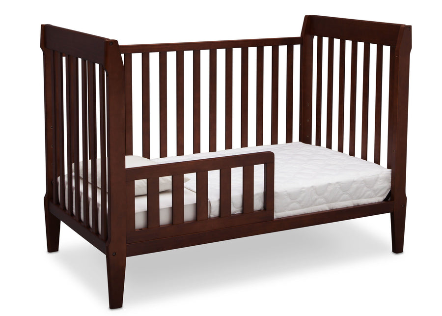 Serta Mid-Century Modern Classic 5-in-1 Convertible Crib Walnut Espresso (1324) Toddler Bed c4c 18-Mid-Century Modern Classic 5-in-1 Convertible Crib