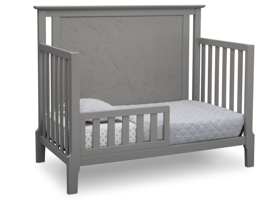 Serta Mid-Century Modern Lifestyle 4-in-1 Crib Grey (026) Toddler Bed a4a 3-Mid-Century Modern Lifestyle 4-in-1 Crib