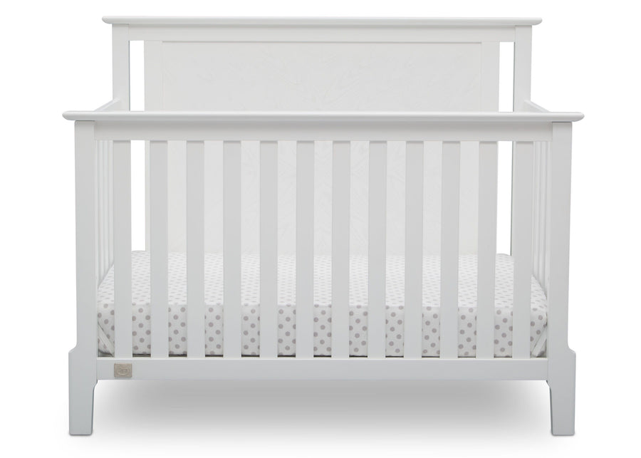 Serta Mid-Century Modern Lifestyle 4-in-1 Crib Bianca (130) Front b3b 8-Mid-Century Modern Lifestyle 4-in-1 Crib