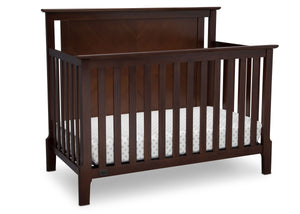 Serta Mid-Century Modern Lifestyle 4-in-1 Crib Walnut Espresso (1324) Angle c2c 1-Mid-Century Modern Lifestyle 4-in-1 Crib