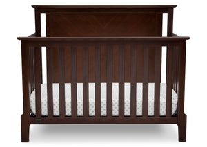 Serta Mid-Century Modern Lifestyle 4-in-1 Crib Walnut Espresso (1324) Front c3c 9-Mid-Century Modern Lifestyle 4-in-1 Crib