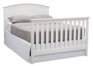 Delta Children White (100) Somerset 4-in-1 Crib, Full-Size Bed Conversion with Footboard a6a 7-Somerset 4-in-1 Crib