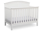 Delta Children White (100) Somerset 4-in-1 Crib Side View, Crib Conversion a3a 1-Somerset 4-in-1 Crib