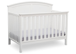 Delta Children White (100) Somerset 4-in-1 Crib Side View, Crib Conversion a3a 0-Somerset 4-in-1 Crib
