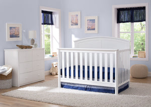 Delta Children White (100) Somerset 4-in-1 Crib in Setting a1a 3-Somerset 4-in-1 Crib