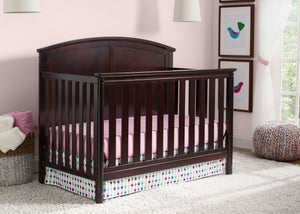 Delta Children Dark Chocolate (207) Somerset 4-in-1 Crib in Setting 1 b2b 22-Somerset 4-in-1 Crib