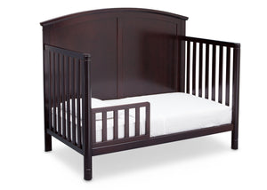 Delta Children Dark Chocolate (207) Somerset 4-in-1 Crib Side View, Toddler Bed Conversion b5b 11-Somerset 4-in-1 Crib