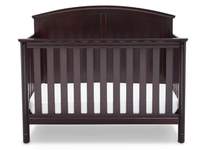 Delta Children Dark Chocolate (207) Somerset 4-in-1 Crib Front View, Crib Conversion b3b 9-Somerset 4-in-1 Crib