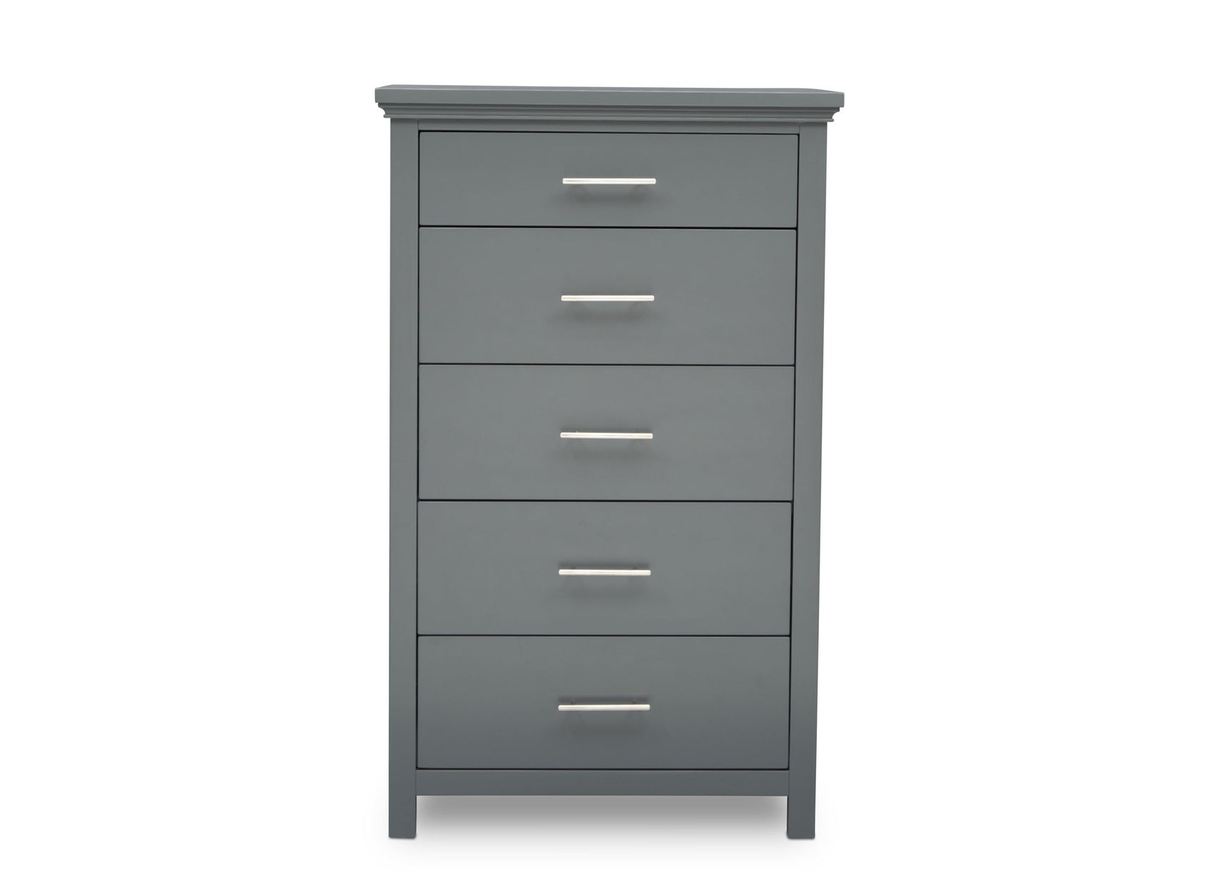 Delta Children Charcoal Grey (029) Avery 5 Drawer Chest (708050), Front View, a2a