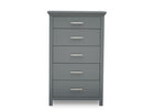 Delta Children Charcoal Grey (029) Avery 5 Drawer Chest (708050), Front View, a2a 1-Avery 5 Drawer Chest