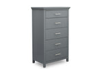 Delta Children Charcoal Grey (029) Avery 5 Drawer Chest (708050), Sideview, a3a 2-Avery 5 Drawer Chest
