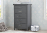 Delta Children Charcoal Grey (029) Avery 5 Drawer Chest (708050), Hangtag, a1a
