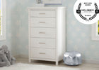 Simmons Kids Bianca White 130 Avery 5 Drawer Chest, Hangtag View 6-Avery 5 Drawer Chest