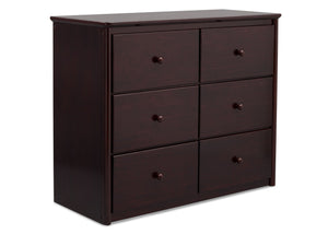 Delta Children Dark Chocolate (207) Somerset 6 Drawer Dresser Side View b2b 12-Somerset 6 Drawer Dresser