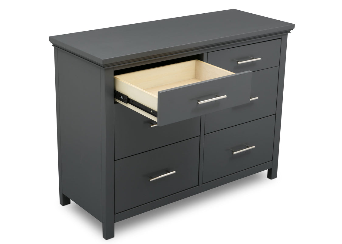 Delta Children Charcoal Grey (029) Avery 6 Drawer Dresser (708060), Detail, a4a