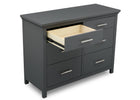 Delta Children Charcoal Grey (029) Avery 6 Drawer Dresser (708060), Detail, a4a 3-Avery 6 Drawer Dresser