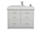 Delta Children Bianca White (130) Avery 6 Drawer Dresser (708060), Silo with Topper, b2b 4-Avery 6 Drawer Dresser