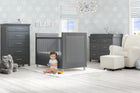 Delta Children Charcoal Grey (1323) Avery 3-in-1 Convertible Crib (708130), Room View 6-Avery 3-in-1 Convertible Crib