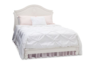 Delta Children White Ambiance (108) Princess Magical Dreams 4-in-1 Crib Side View, Full-Size Bed Conversion b7b 5-Disney Princess Magical Dreams 4-in-1 Crib