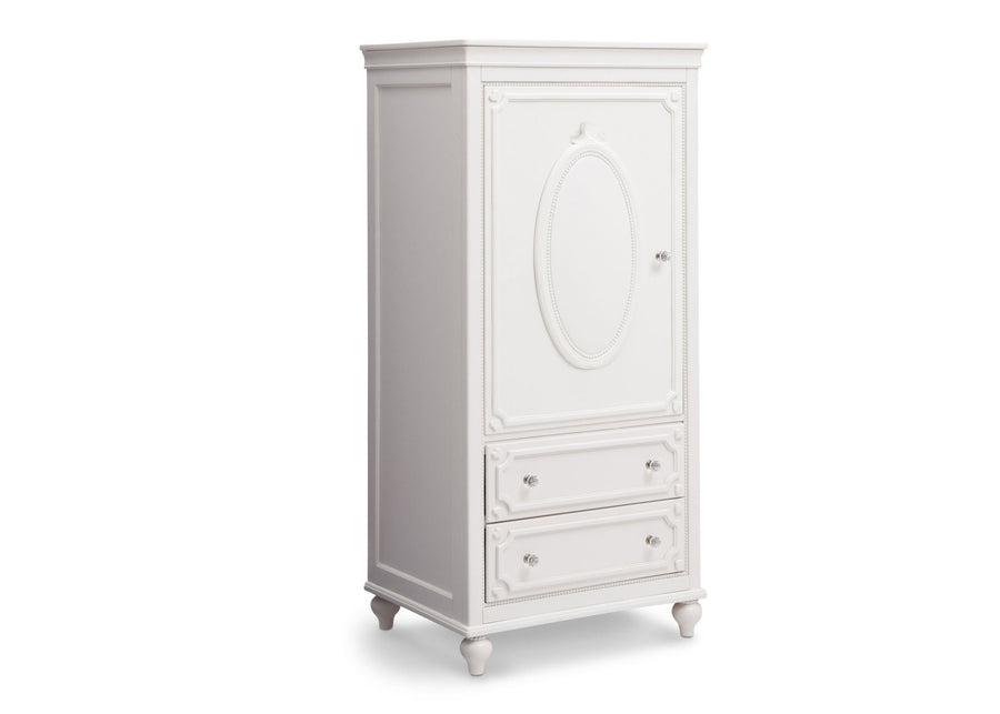 Delta Children White Ambiance (108) Princess Magical Dreams Armoire Side View b3b 1-Disney Princess Magical Dreams Armoire