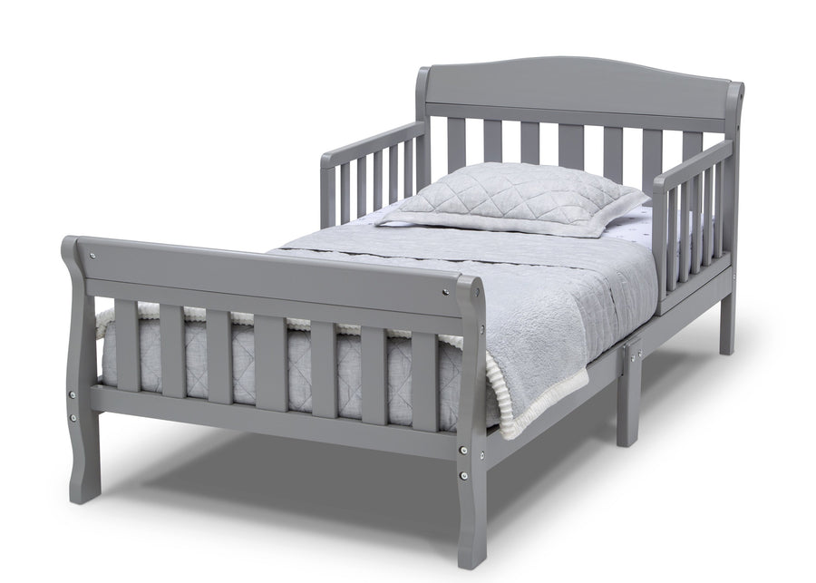 Delta Children Canton Toddler Bed Grey (026) silo left a1a 17-Canton Toddler Bed
