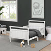 White (100) 4-Wood Sleigh Toddler Bed