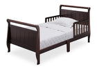 Dark Chocolate (207) 3-Wood Sleigh Toddler Bed