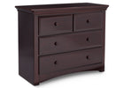 Serta Dark Chocolate (207) Park Ridge 4 Drawer Dresser (702640), Right Angle, c3c 8-Park Ridge 4 Drawer Dresser