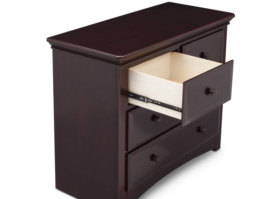 Serta Dark Chocolate (207) Park Ridge 4 Drawer Dresser (702640), Detail, c4c 9-Park Ridge 4 Drawer Dresser