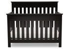 Delta Children Black (001) Chalet 4-in-1 Crib, front view, c2c 3-Chalet 4-in-1 Crib