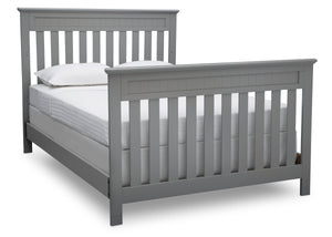 Delta Children Grey (026) Chalet 4-in-1 Crib, angled conversion to full size bed, d6d 15-Chalet 4-in-1 Crib