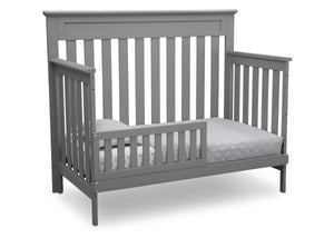 Delta Children Grey (026) Chalet 4-in-1 Crib, angled conversion to toddler bed, d5d 13-Chalet 4-in-1 Crib
