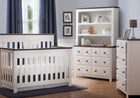 Delta Children White Ambiance / Dark Chocolate 127 Chalet 4-in-1, Day Bed Conversion with Props c1c 9-Chalet 4-in-1 Crib