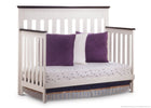 Delta Children White Ambiance/Dark Chocolate (127) Chalet 4-in-1, Day Bed Conversion c4c 15-Chalet 4-in-1 Crib