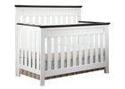 White Ambiance/Dark Chocolate (127) 13-Chalet 4-in-1 Crib