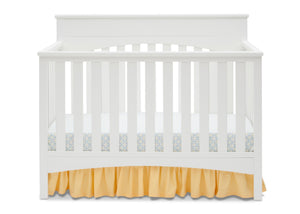 Delta Children White Ambiance (108) Bennington Lifestyle 4-in-1 Crib, Crib Conversion Front View a2a 3-Bennington Lifestyle 4-in-1 Crib