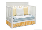 Delta Children White Ambiance (108) Bennington Lifestyle 4-in-1 Crib, Day Bed Conversion a5a 4-Bennington Lifestyle 4-in-1 Crib