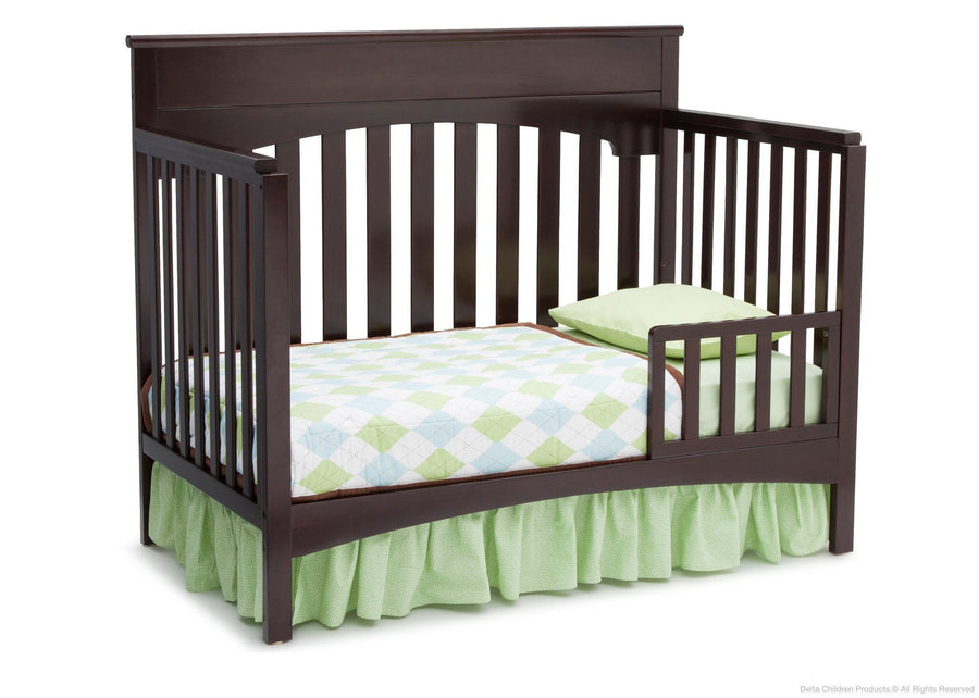 Delta Children Dark Chocolate (207) Bennington Lifestyle 4-in-1 Crib, Toddler Bed Conversion b3b 7-Bennington Lifestyle 4-in-1 Crib