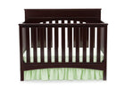 Delta Children Dark Chocolate (207) Bennington Lifestyle 4-in-1 Crib, Crib Conversion Front View b1b 6-Bennington Lifestyle 4-in-1 Crib