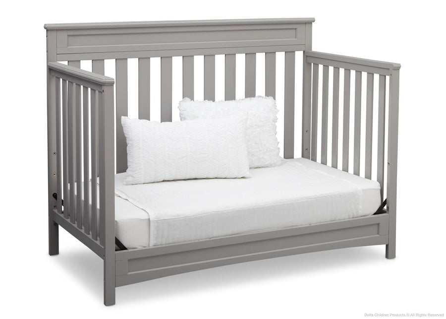 Delta Children Grey (026) Geneva 4-in-1 Crib, Day Bed Conversion a6a 5-Geneva 4-in-1 Crib