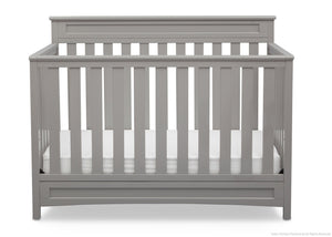 Delta Children Grey (026) Geneva 4-in-1 Crib, Front View a3a 5-Geneva 4-in-1 Crib