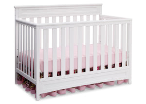 Delta Children White (100) Geneva 4-in-1 Crib, Crib Conversion b3b 25-Geneva 4-in-1 Crib