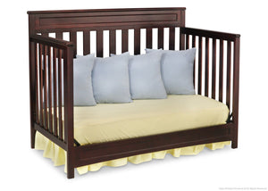 Delta Children Dark Chocolate (207) Geneva 4-in-1 Crib, Day Bed Conversion c4c 16-Geneva 4-in-1 Crib
