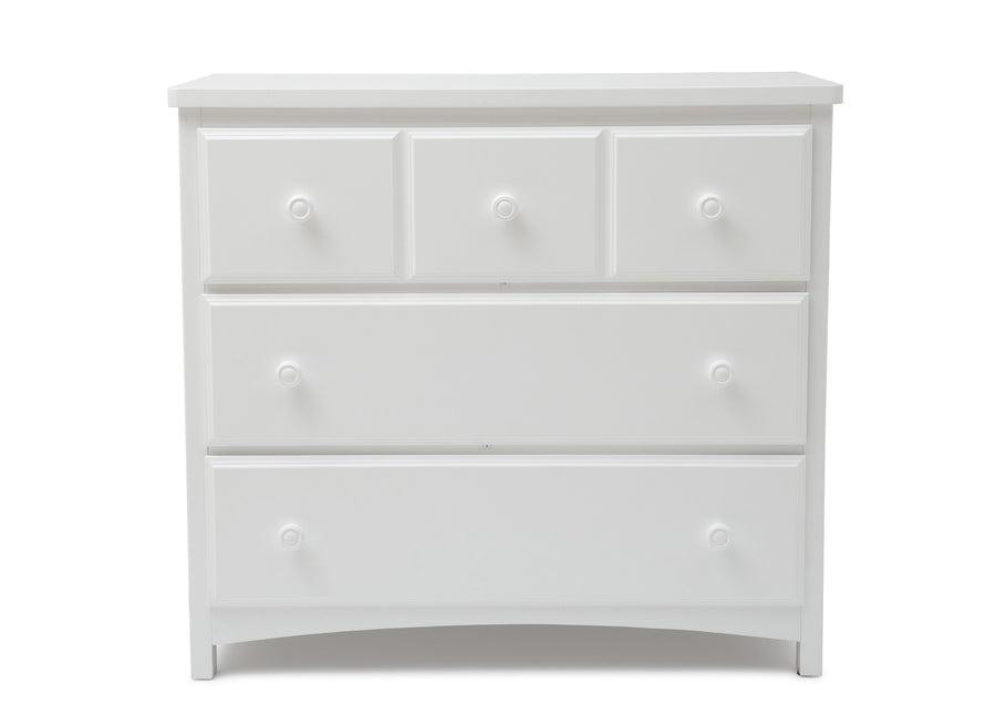 DCB: White (100) 74103-100 3-3 Drawer Dresser