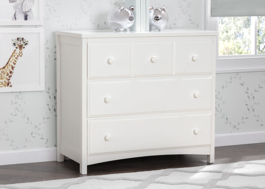 Bianca White (130) 18-3 Drawer Dresser
