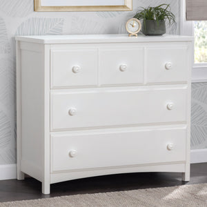 Bianca White (130)  45-3 Drawer Dresser