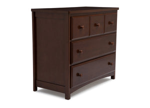 Delta Children Black Cherry Espresso (607) 3 Drawer Dresser (74103), Side View, f1f 5